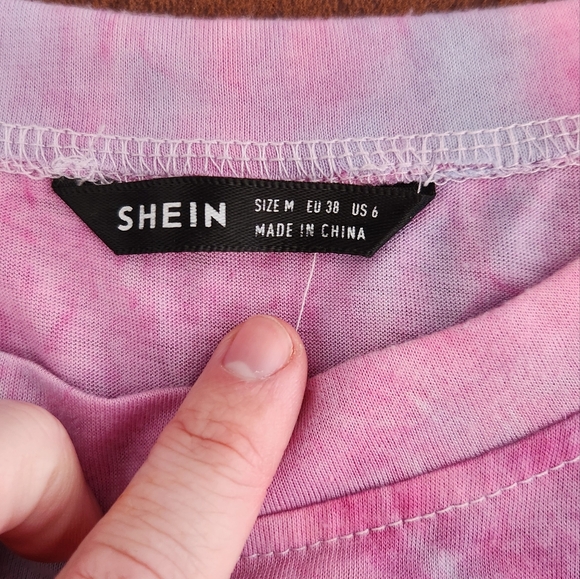 Shein Pastel Tie Dye Shirt Dress - Picture 4 of 4